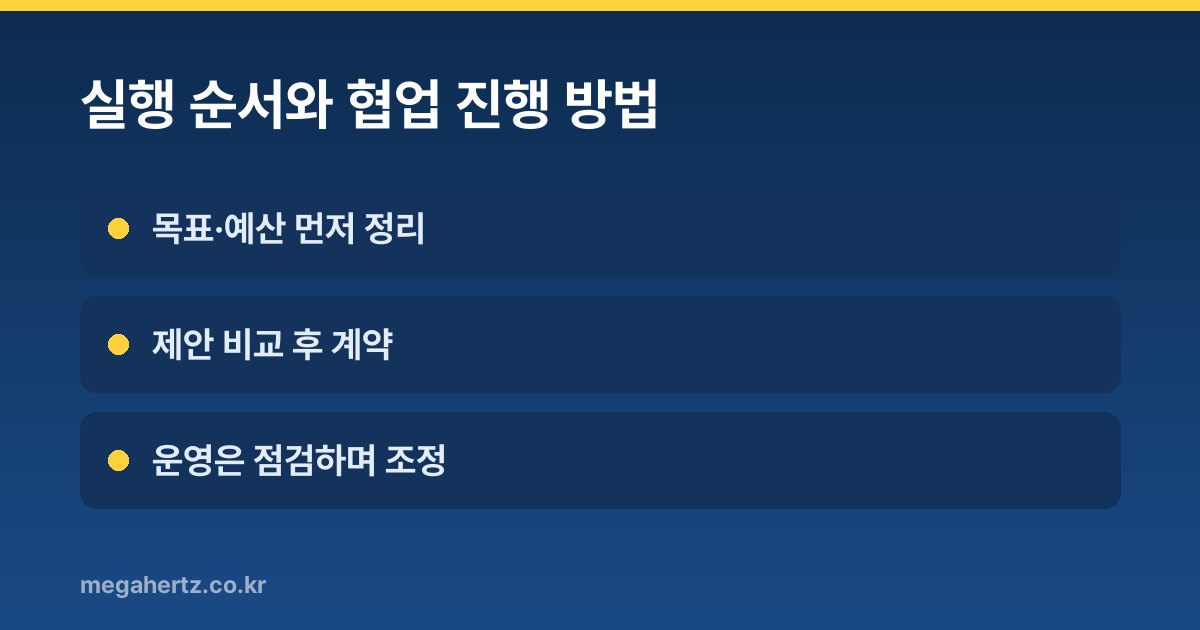 실행 순서와 협업 진행 방법