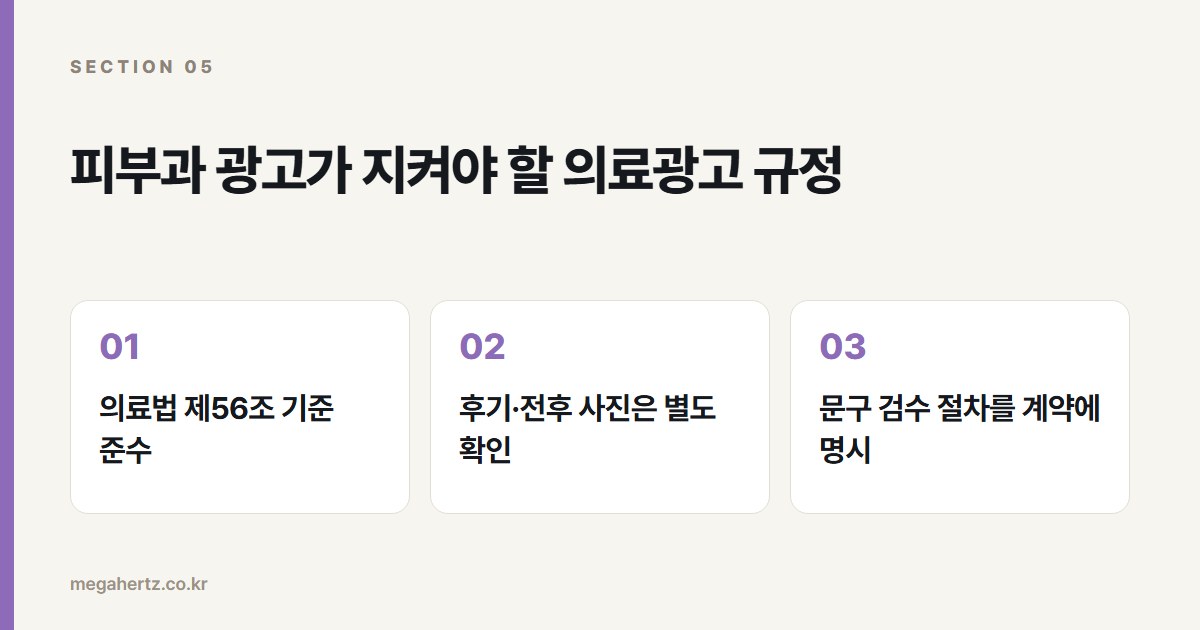 피부과 광고가 지켜야 할 의료광고 규정