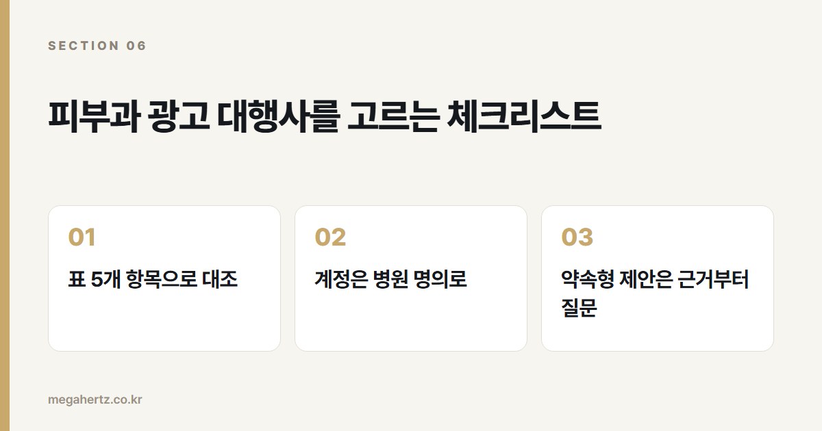 피부과 광고 대행사를 고르는 체크리스트
