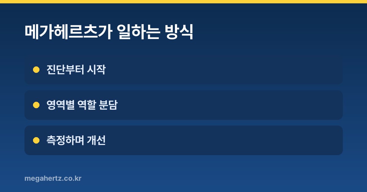 메가헤르츠가 일하는 방식