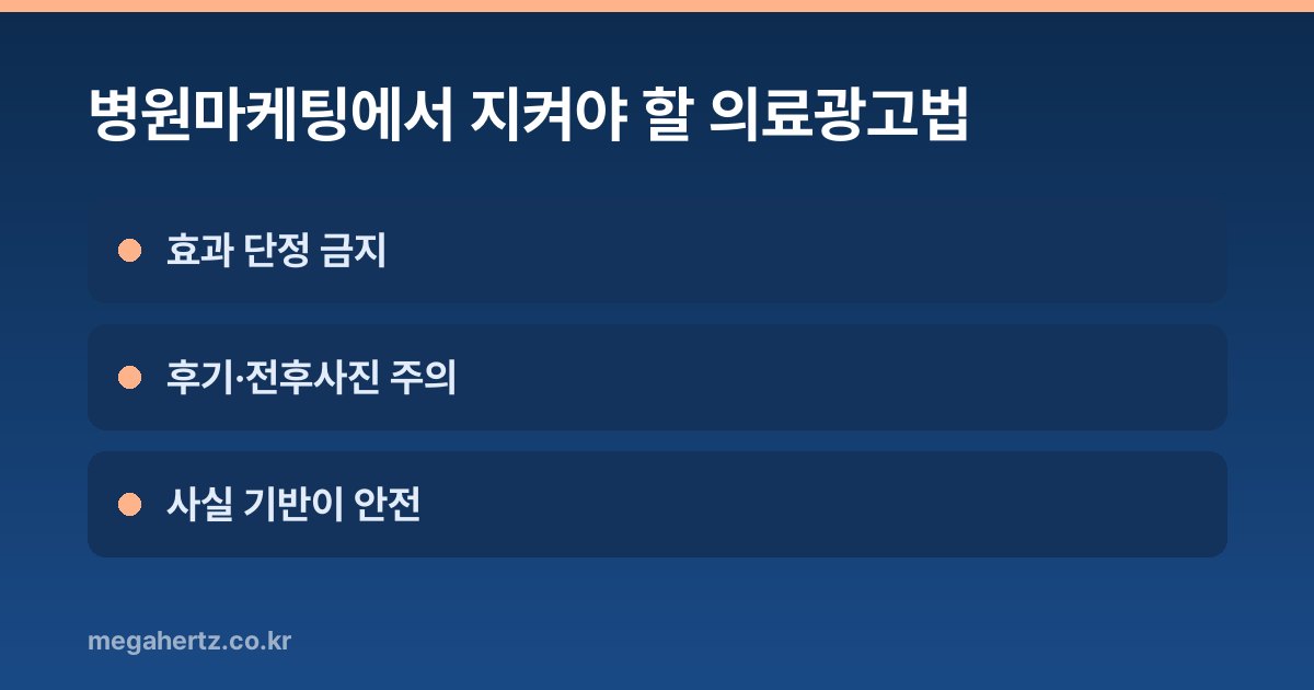 병원마케팅에서 지켜야 할 의료광고법