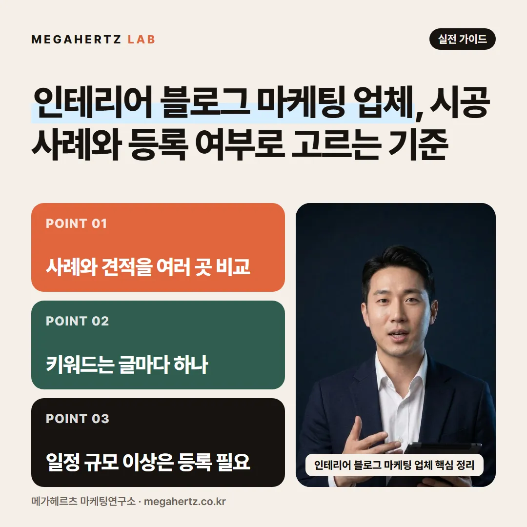 인테리어 블로그 마케팅 업체, 시공 사례와 등록 여부로 고르는 기준