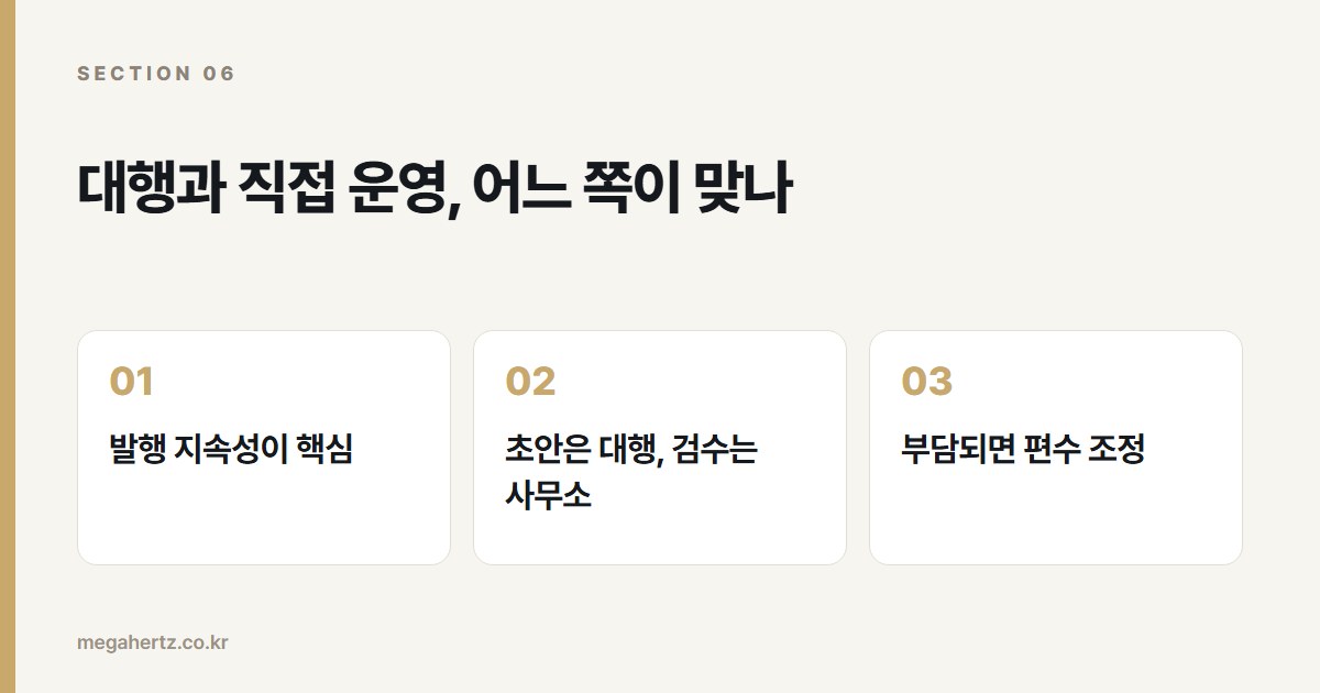 대행과 직접 운영, 어느 쪽이 맞나