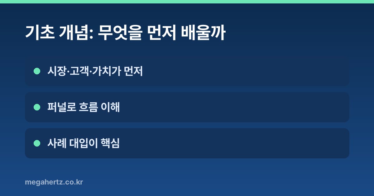 기초 개념: 무엇을 먼저 배울까