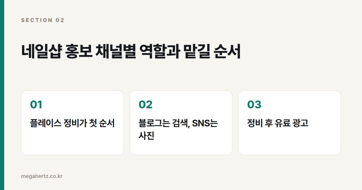 네일샵 홍보 채널별 역할과 맡길 순서