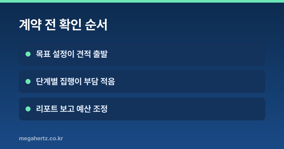 계약 전 확인 순서