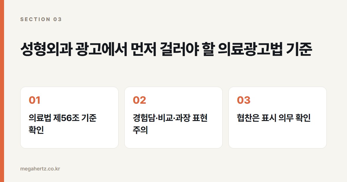 성형외과 광고에서 먼저 걸러야 할 의료광고법 기준