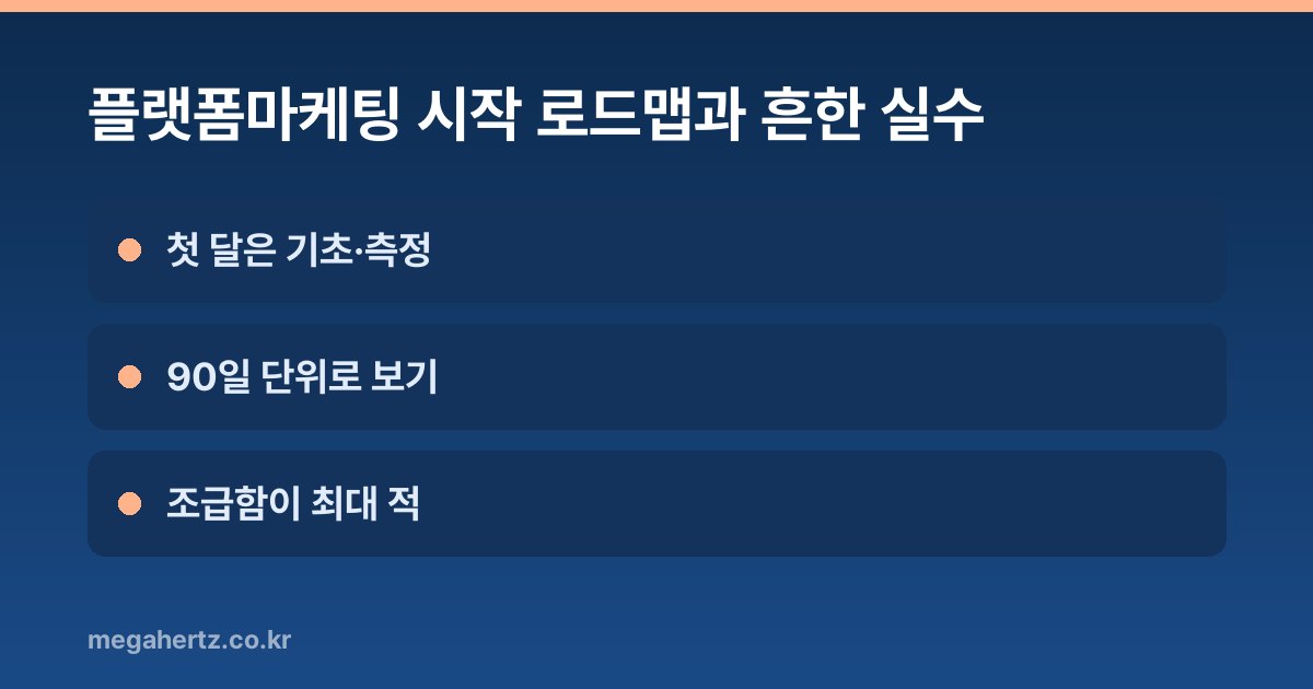 플랫폼마케팅 시작 로드맵과 흔한 실수