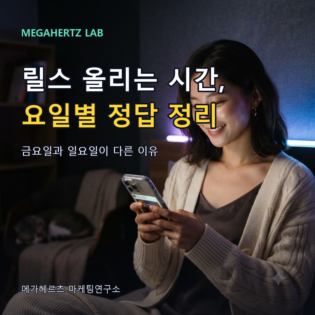릴스 올리는 시간 요일별 정리