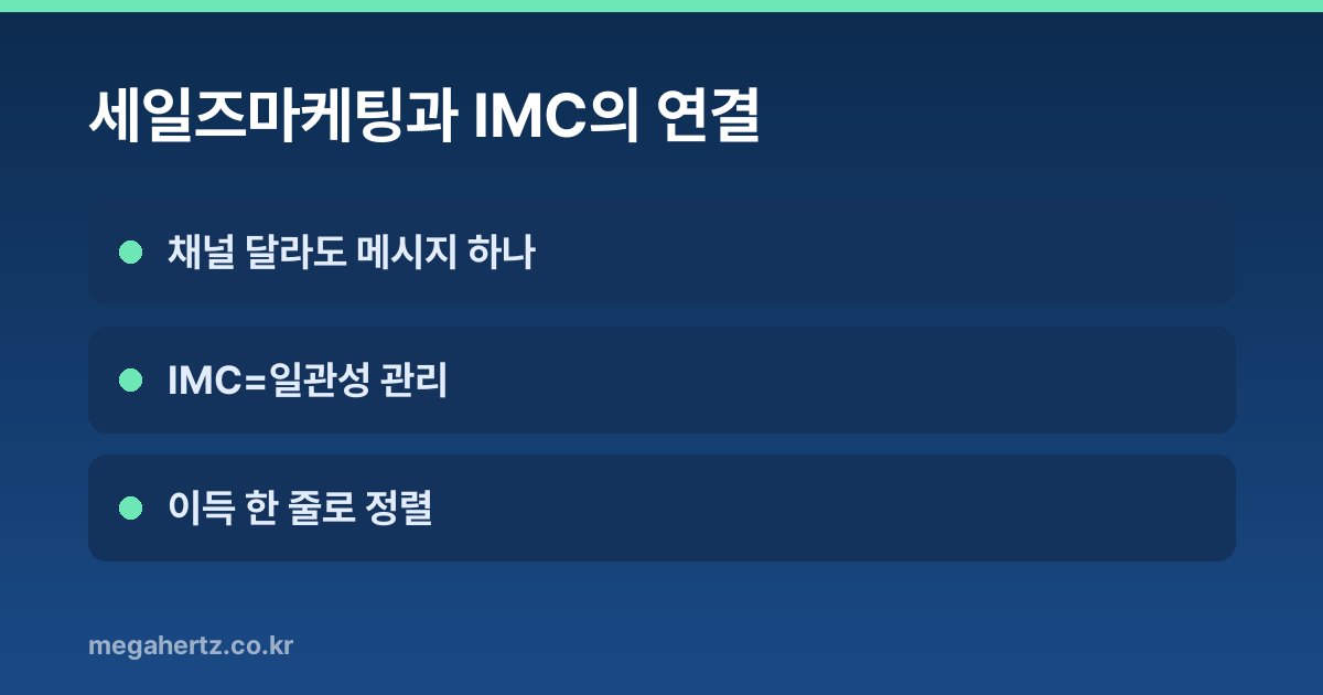 세일즈마케팅과 IMC의 연결