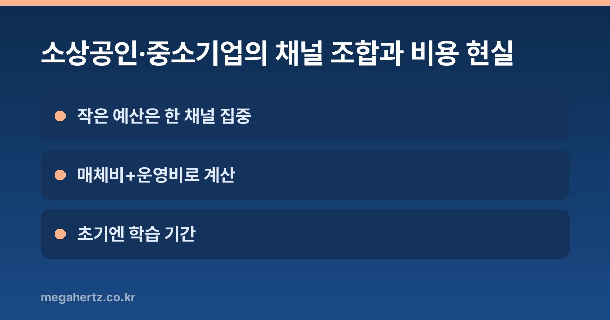 소상공인·중소기업의 채널 조합과 비용 현실