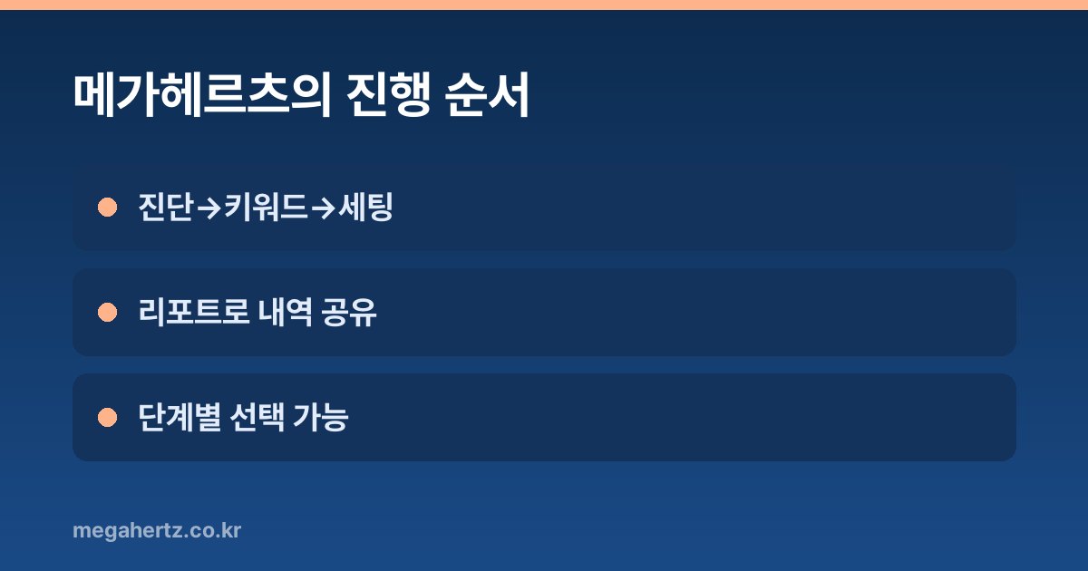 메가헤르츠의 진행 순서