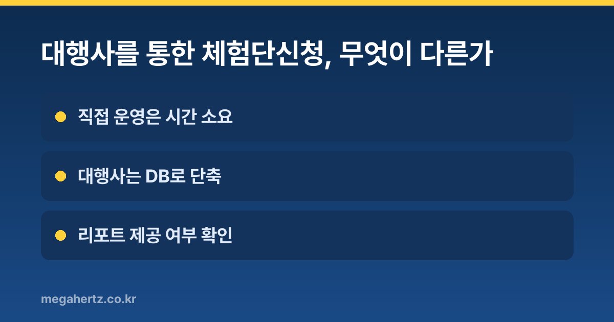 대행사를 통한 체험단신청, 무엇이 다른가