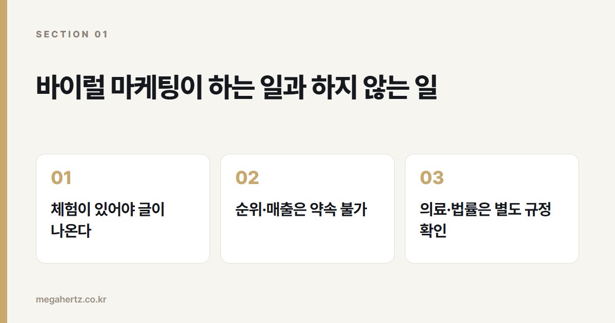 바이럴 마케팅이 하는 일과 하지 않는 일
